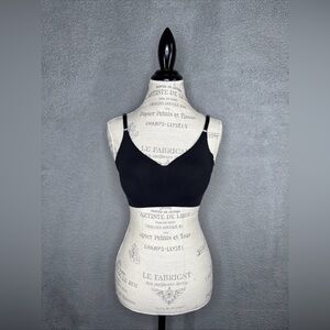 FGZ Bra  Comfort Wire Free Women's Pullover Seamless Stretch Black NWT